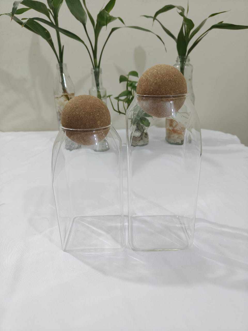 Buy Multifunctional jar Glass jar - set of 2 at Best Price In Bangladesh