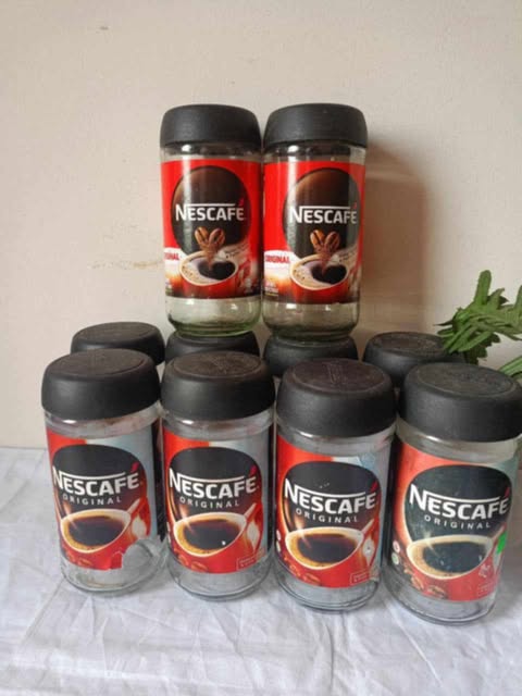 Buy 1000 ML Round Shape Glass Coffee Jar - 1 pc at Best Price In Bangladesh