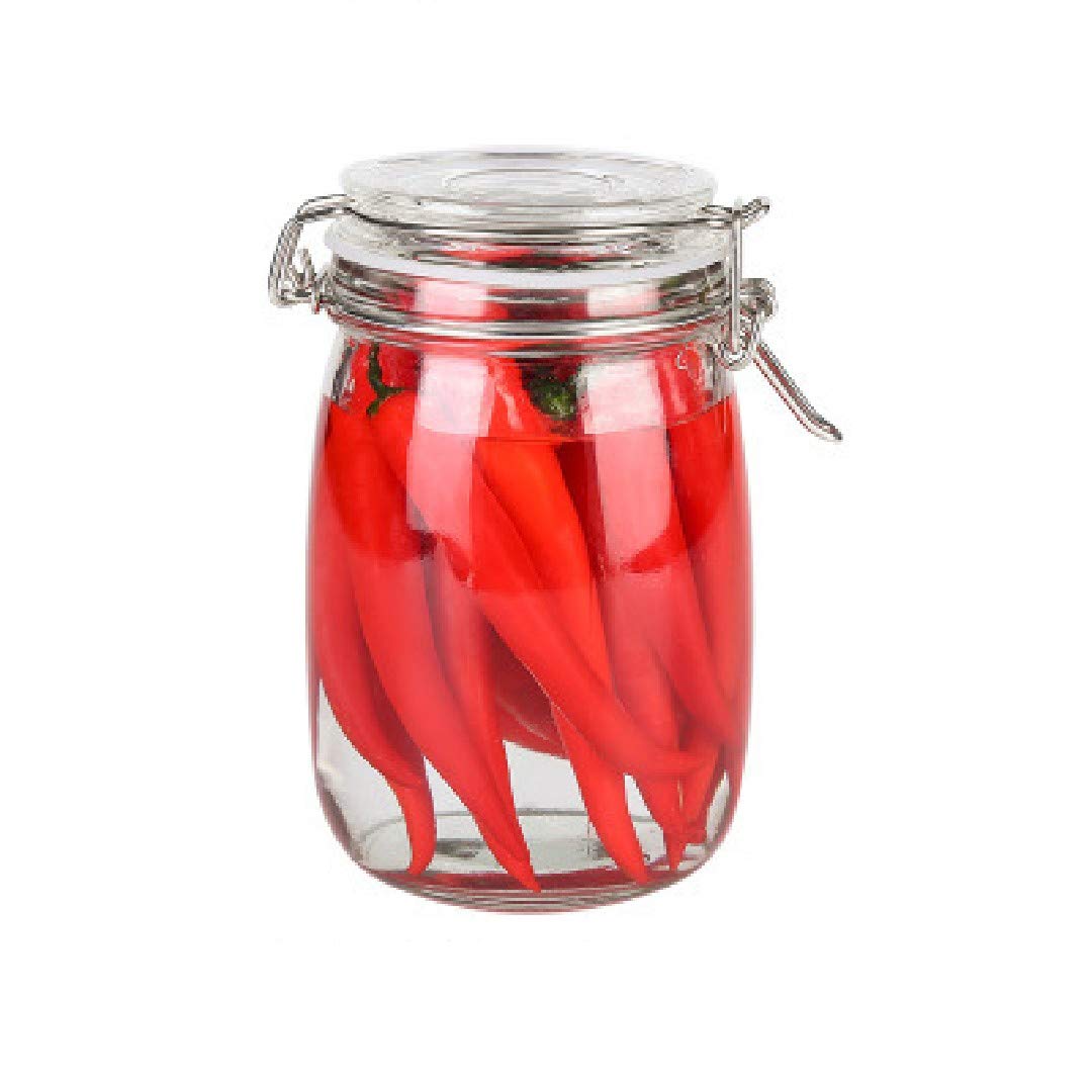 Buy 1000ml Glass Container for Food Storage with Leakproof Rubber Gasket  at Best Price In Bangladesh