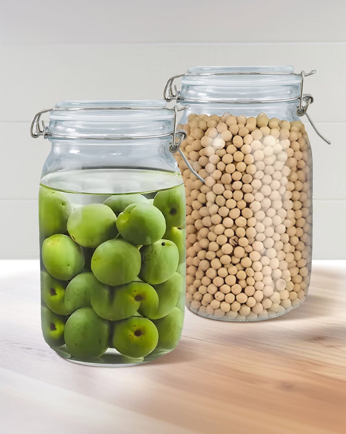 Buy 1500ml Airtight Glass Food Storage Container with Leakproof Rubber Gasket   at Best Price In Bangladesh