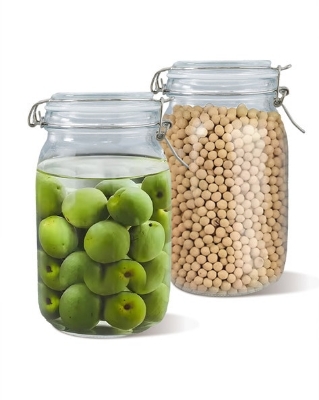 Buy 1500ml Airtight Glass Food Storage Container with Leakproof Rubber Gasket   at Best Price In Bangladesh