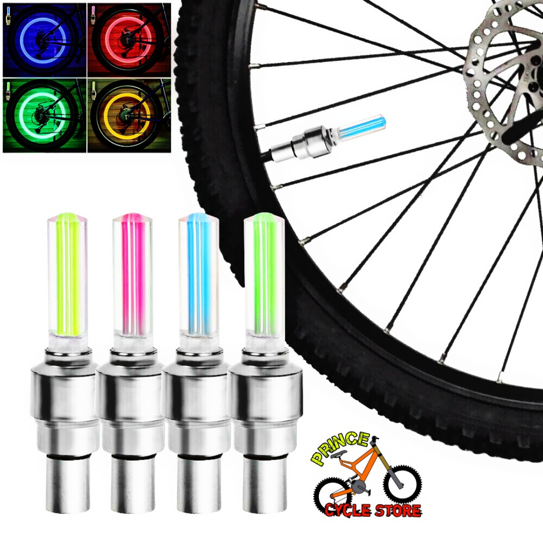 Buy 2 PCS Bicycle Car LED Neon Tire Wheel Gas Nozzle Valve Glow Stick Light For Bike/Car/Motorbike Prince Cycle Store  At Best Price In Bangladesh