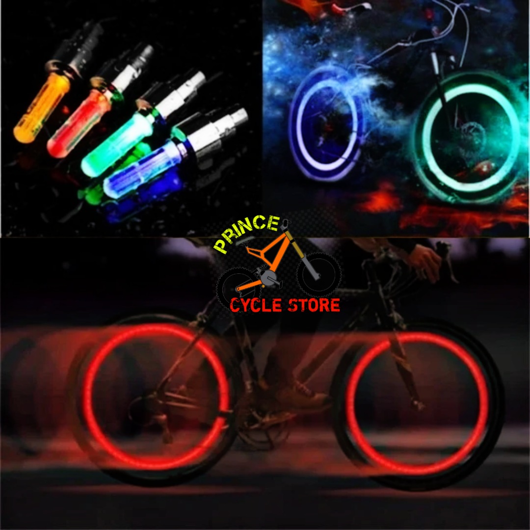 Buy 2 PCS Bicycle Car LED Neon Tire Wheel Gas Nozzle Valve Glow Stick Light For Bike/Car/Motorbike Prince Cycle Store  At Best Price In Bangladesh