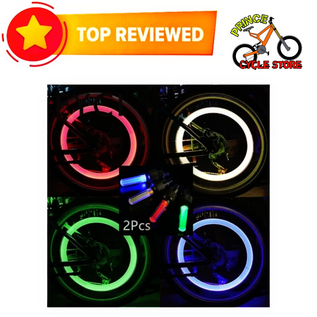 Buy 2 PCS Bicycle Car LED Neon Tire Wheel Gas Nozzle Valve Glow Stick Light For Bike/Car/Motorbike Prince Cycle Store  At Best Price In Bangladesh