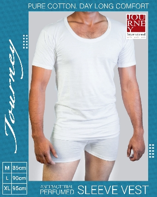 Buy  Men's Anti-Bacterial Sleeve Vest-3pc Online at Best Price