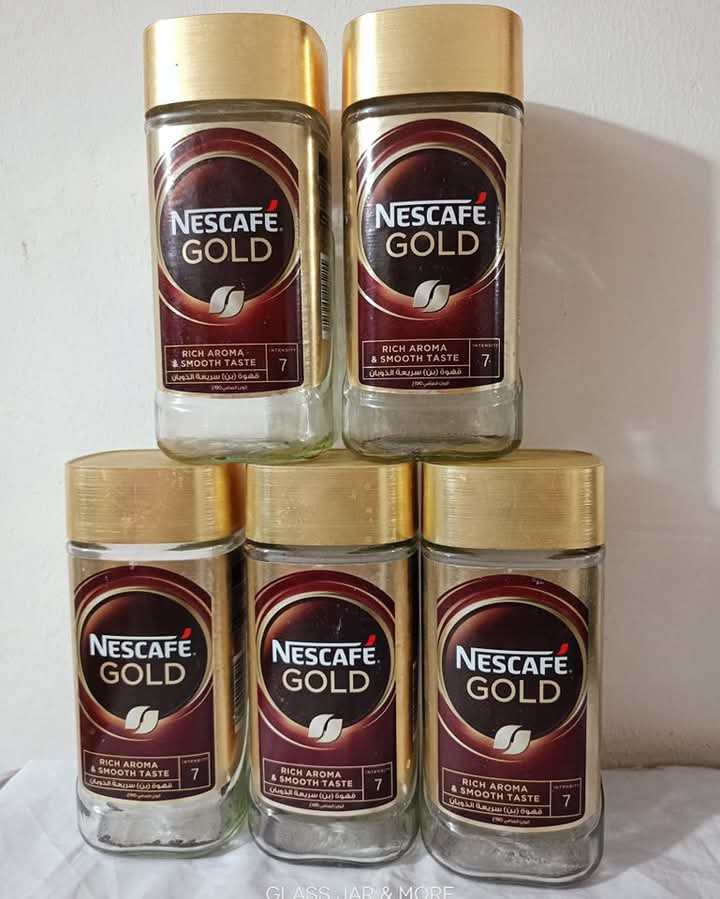 Buy 1000ml Gold Coffee Jar 5-Piece Set  at Best Price In Bangladesh