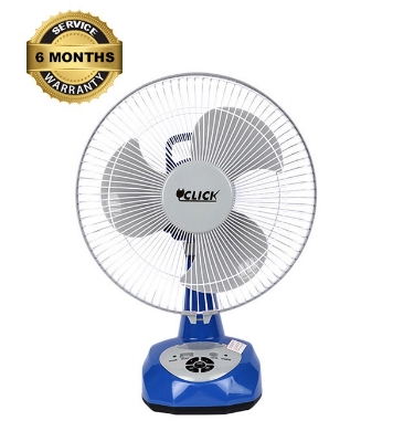 Buy Click Rechargeable Table Fan 12'' Blue With USB Charger at Best Price in Bangladesh	