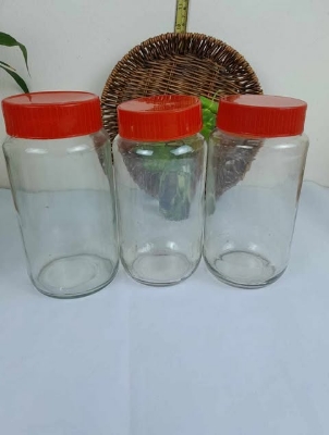 Buy 1000 ML 3-Piece Set Glass Jar  at Best Price In Bangladesh