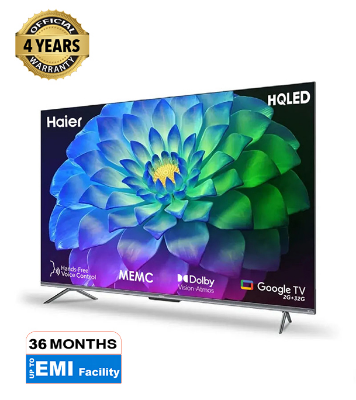 Buy Haier 43" HQLED 4K UHD Google TV Hands Free Voice Control (H43P7UX) at Best Price In Bangladesh	