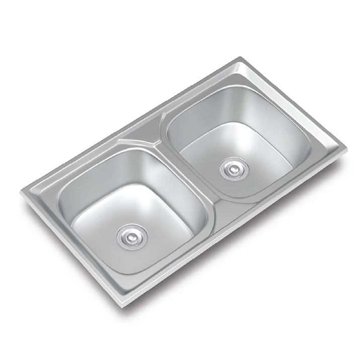 Buy RFL Kitchen Sink Luxury (Double Bowl) 32"x18" at Best Price In Bangladesh