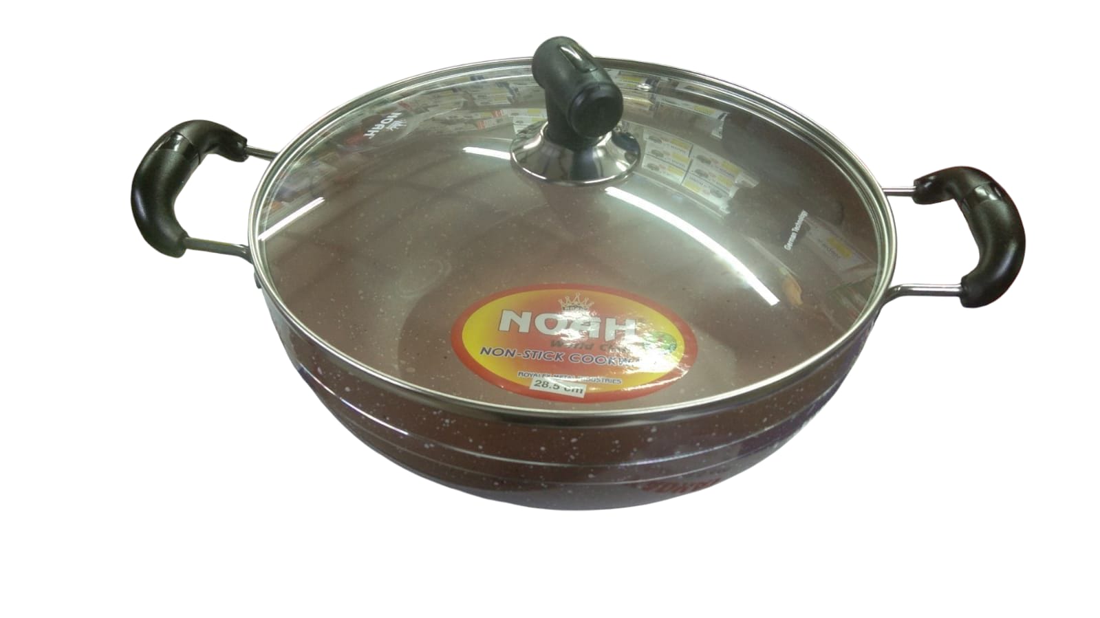 Buy Noah Non-Stick Karai With Glass Lid - 28.5cmat Online best price in Bangladesh