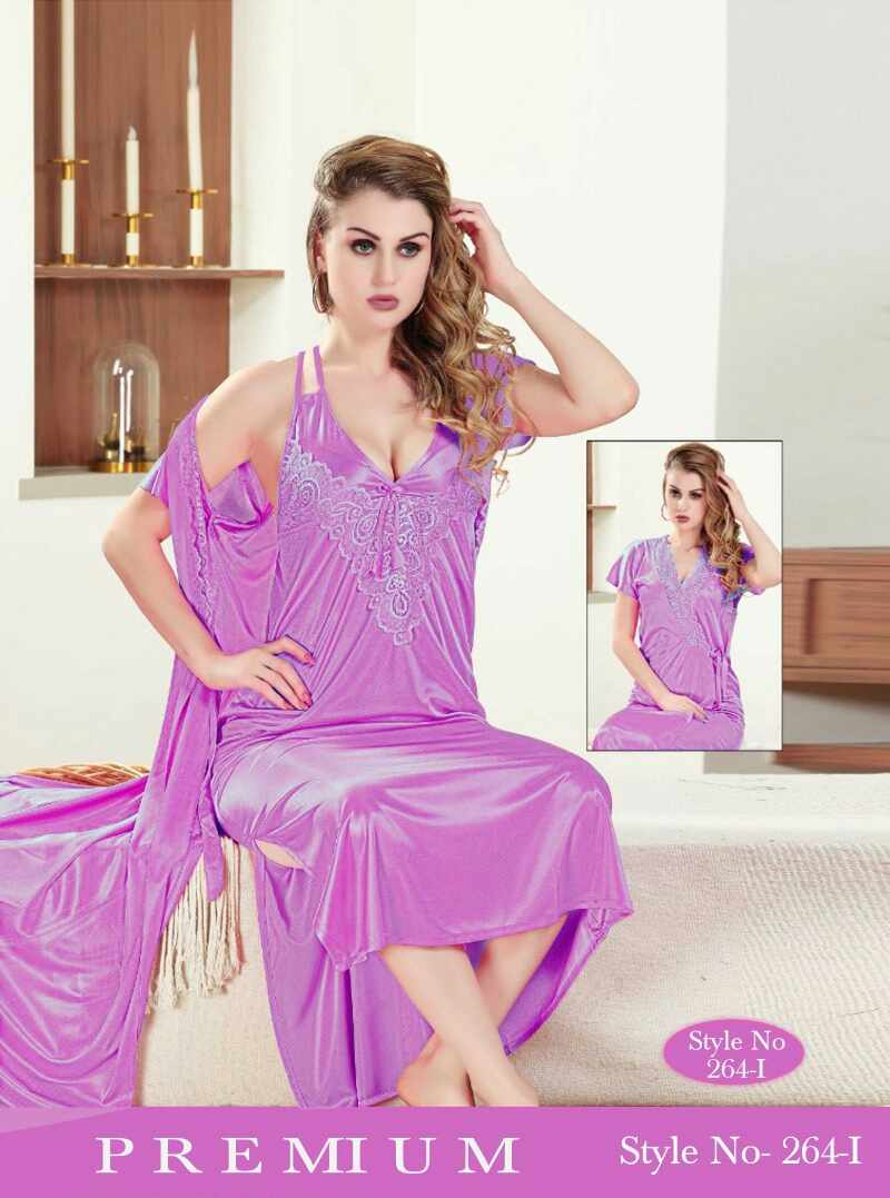 Buy  Bridal Nightwear 02 pieces beautiful princess sleepwear fairy nightdress with gown for women made with soft silk fabric at best Price In Bangladesh
