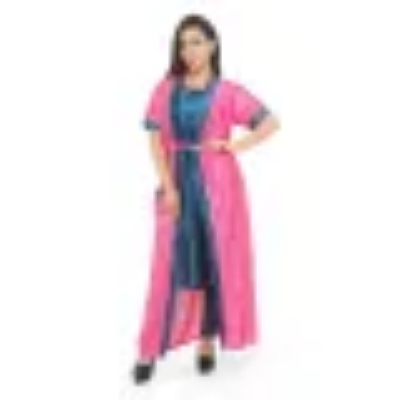Buy Two-Part Pocket Nighty - Sleepwear Border Line Nightdress - Comfortable Night Dress - Suitable for All Seasons at best Price In Bangladesh