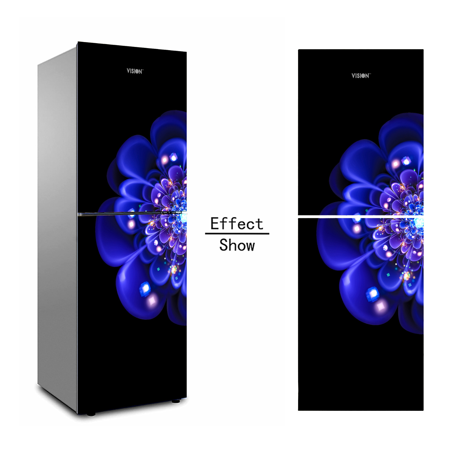 Buy VISION Glass Door Refrigerator RE-196L Pink Super Online at Best Price