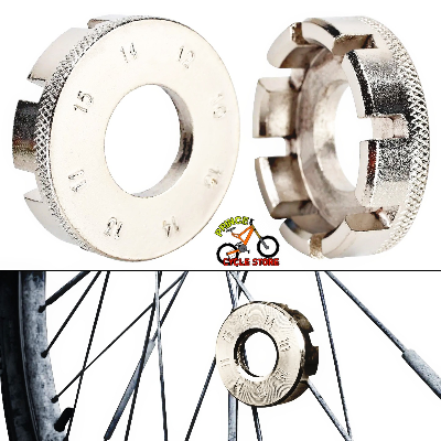 Picture of 1 PCS Bicycle Spoke Nipple Wrench Bike 6 Way Spoke Nipple Key Wheel Rim Wrench Stainless Steel Repair Tool Key Bike Accessory Prince Cycle Store