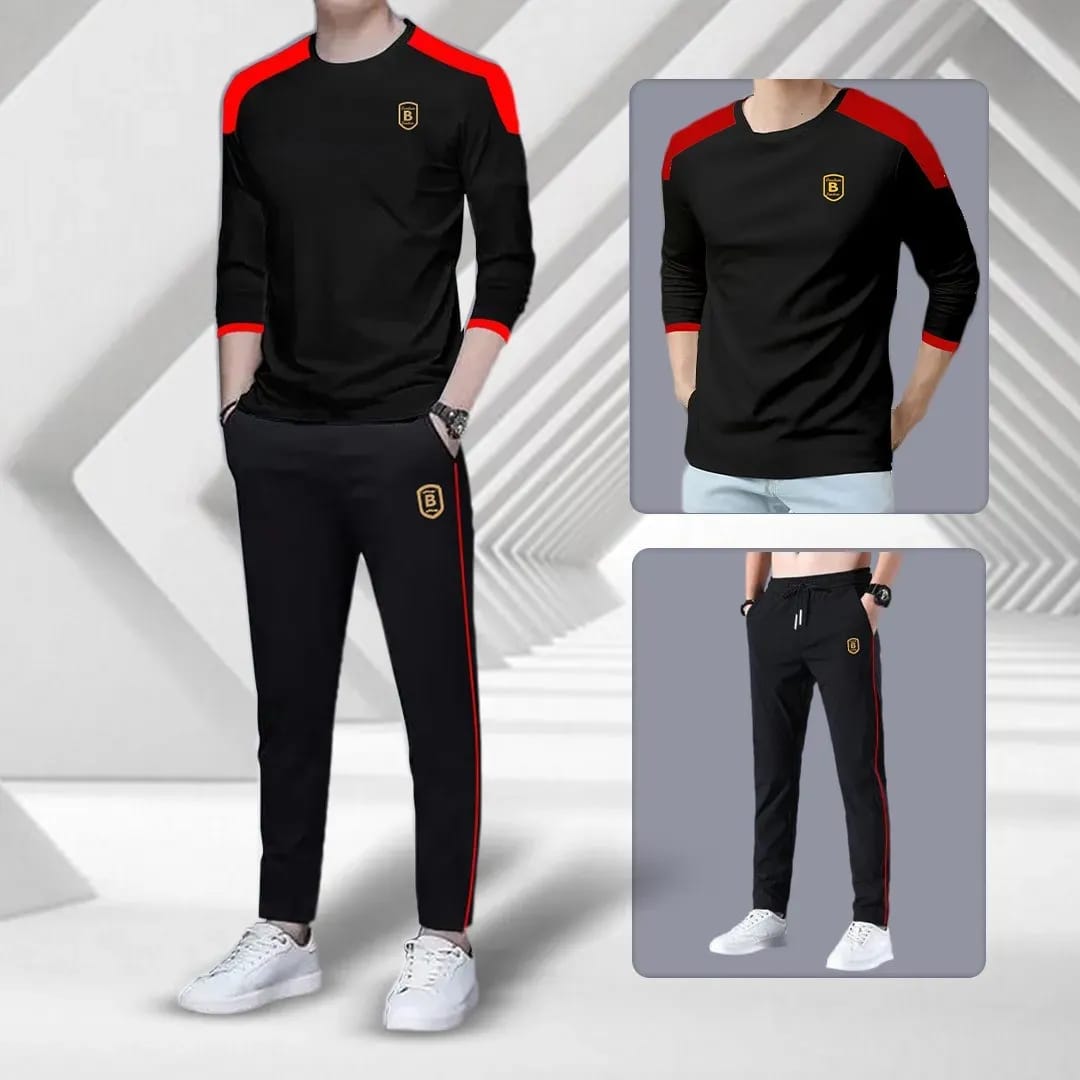Buy New full Sleeves T-Shirt & Full Trouser Combo (Set) for Man Online Best Price In Bangladesh