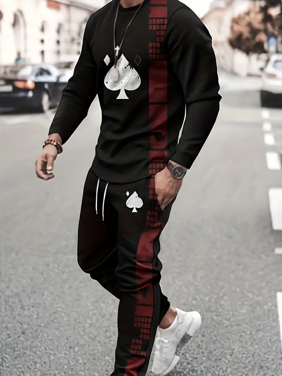 Buy New full Sleeves T-Shirt & Full Trouser Combo (Set) for Man Online Best Price In Bangladesh