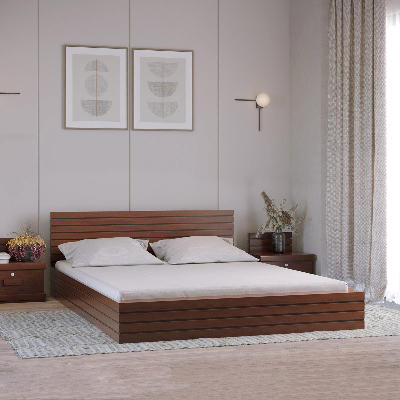 Buy Regal Margaret Wooden Double Bed Online at Best Price