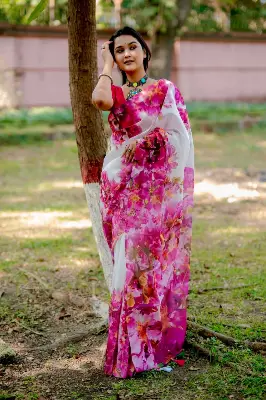 Buy Digital Print Saree at Best Price In Bangladesh