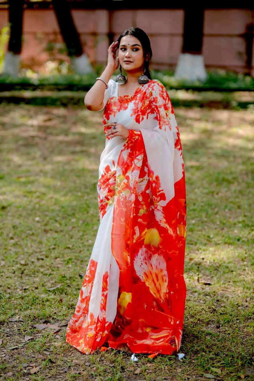 Buy Digital Print Saree at Best Price In Bangladesh