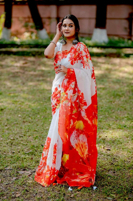 Buy Digital Print Saree at Best Price In Bangladesh