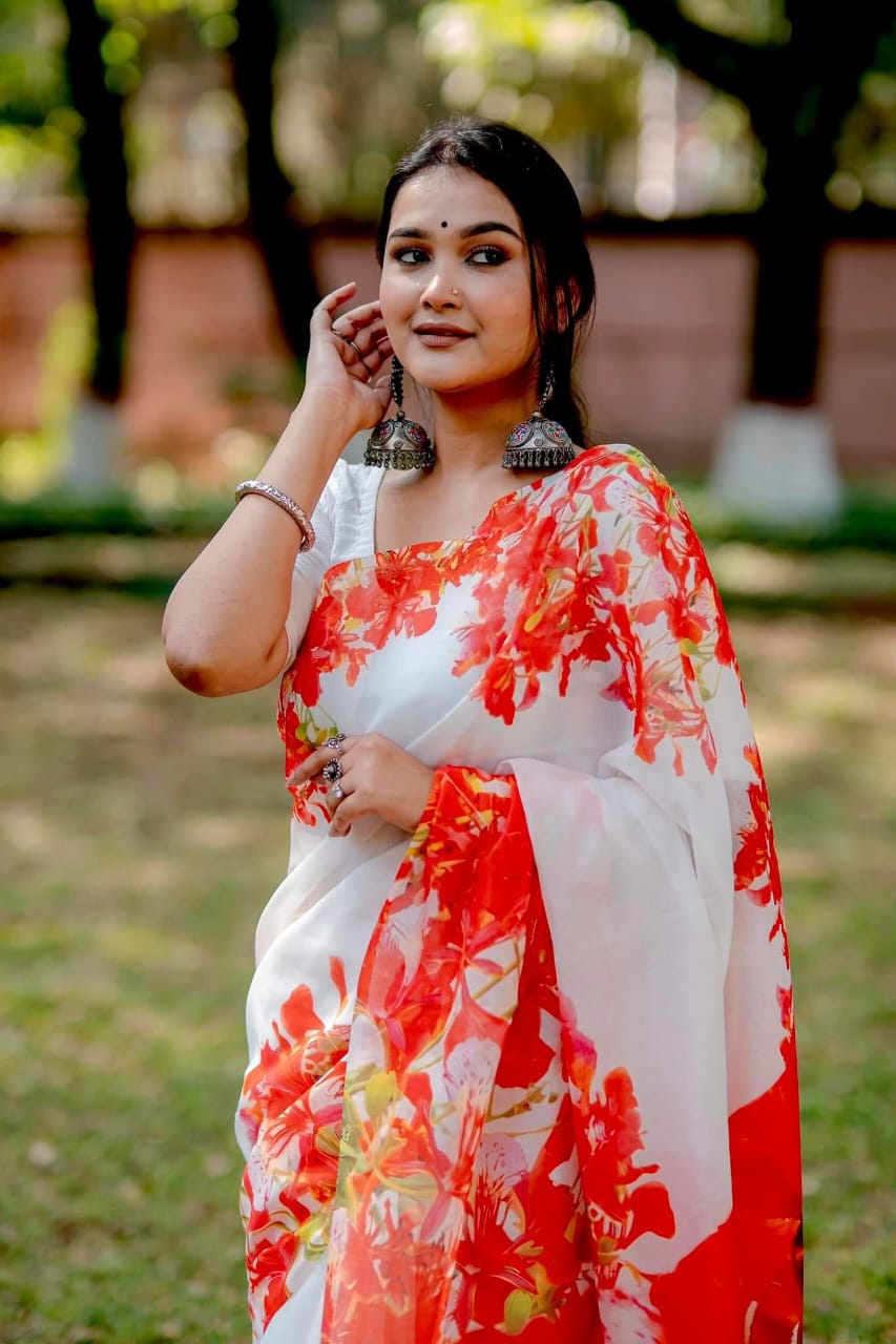 Buy Digital Print Saree at Best Price In Bangladesh