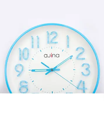 Picture of Ajina Maple Digit Round Wall Clock Blue 