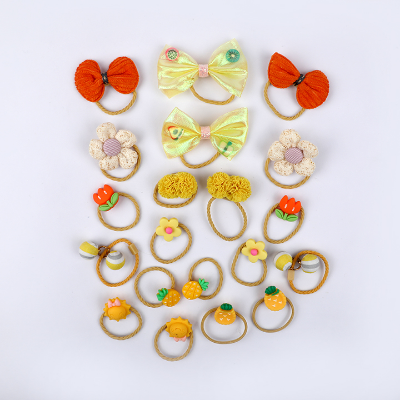 Buy 20 Pcs Cute Yellow Elastic Hair Band for Girl's at Best Prices in Bangladesh