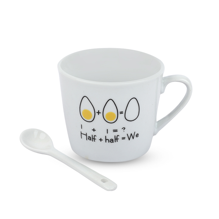 Buy Cute morning egg printed Coffee Mug Creative Ceramic Cup at Best Price In Bangladesh
