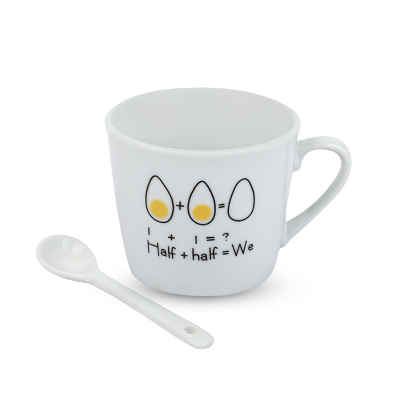 Buy Cute morning egg printed Coffee Mug Creative Ceramic Cup at Best Price In Bangladesh
