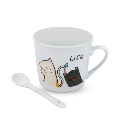 Buy Cute cats printed Coffee Mug Creative Ceramic Cup at Best Price In Bangladesh