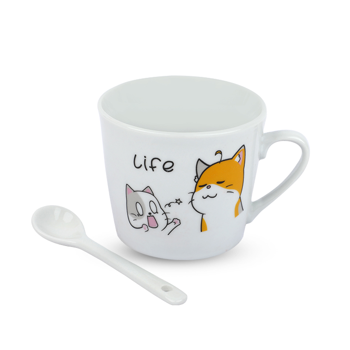 Buy Cute funny cats printed Coffee Mug Creative Ceramic Cup at Best Price In Bangladesh