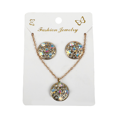 Buy Fashion Jwellery Round Opal color stone Design Fashionable Jewellery Set for Women at Best Price In Bangladesh