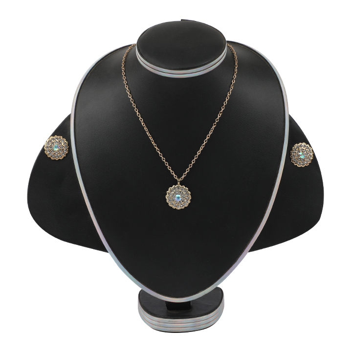 Buy Fashion Jwellery White Stone Flower Design Fashionable Jewellery Set for Women at Best Price In Bangladesh