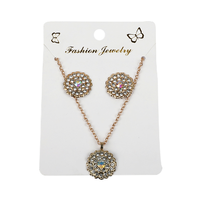 Buy Fashion Jwellery White Stone Flower Design Fashionable Jewellery Set for Women at Best Price In Bangladesh