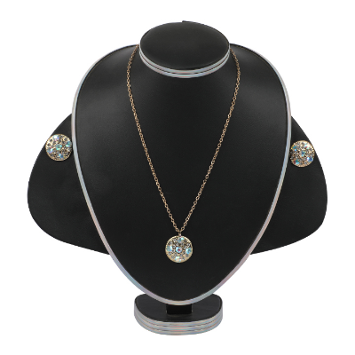 Buy Fashion Jwellery Round Opal color stone Design Fashionable Jewellery Set for Women at Best Price In Bangladesh