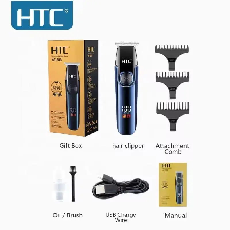 Buy HTC AT-588 Professional Rechargeable Hair Clipper Online at Best Price