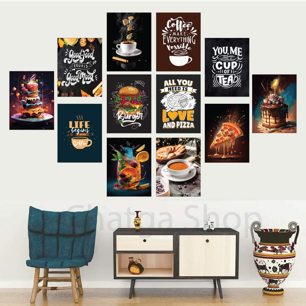 Buy  12-Piece PVC Wall Board for Restaurant & Café Decoration   at Best Price in Bangladesh