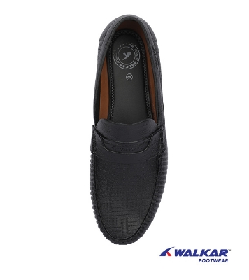 Buy Walkar Men’s Waterproof Moccasin Shoe Black Online at Best Price