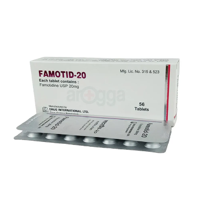 Buy Famotid 20mg Tab at Best Price In Bangladesh