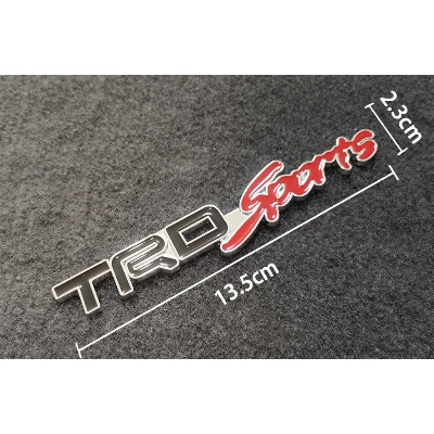 Picture of Car Modified Body Sticker TRD Sports Emblem Logo Badge Decal 3D Metal Sticker for Toyota Reiz Camry COROLLA CROWN Accessories