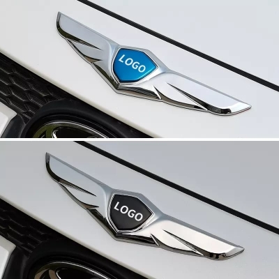 Picture of Car Front Hood Emblem Chromed Badge Sticker for Honda