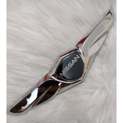 Picture of Car Front Hood Emblem Chromed Badge Sticker for Nissan