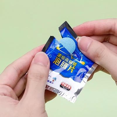 Picture of Oh5pcs Car Effervescent Tablets Windshield Wiper Glass Cleaning Tablet Desktop Construction Mirror Mirror Cleaner Glass
