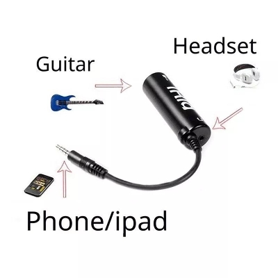 Picture of Guitar Interface I-Rig Converter Replacement Guitar For Phone Guitar Audio Interface Guitar Tuner Guitar Line Irig Converter