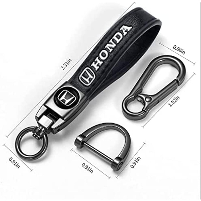 Picture of Leather car logo Keychain Honda - Key Ring - চাবির রিং