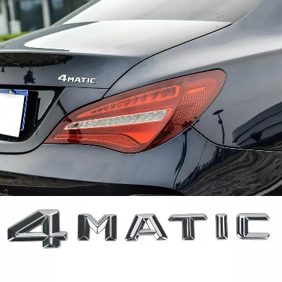 Picture of 4MATIC Sticker 3D Car Rear Trunk Badge Emblem Decal For Mercedes Benz W202 W204 W163 W164 W166 AMG GLA W205