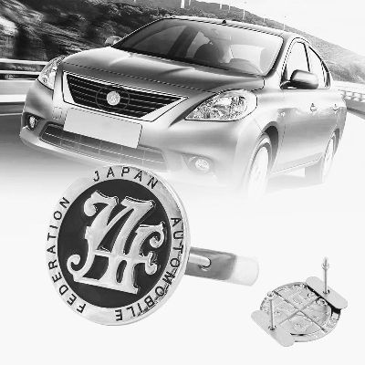 Picture of Car 3D Metal Front Grill Badge Emblem with JAF Logo Car Accessories