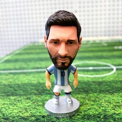 Picture of Messi miniature action figure