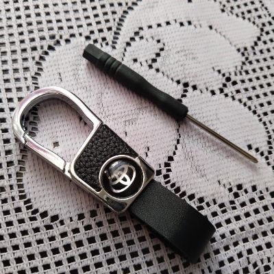 Picture of Leather Zinc Alloy Key Chain For Toyota - Key Ring